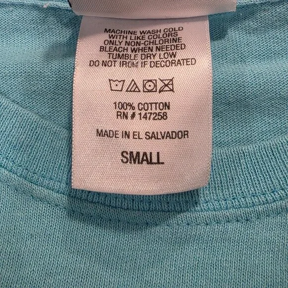 Simply Southern "Flip Flops and Dunes" Blue Short Sleeve Tee Shirt Size Small - Picture 5 of 7